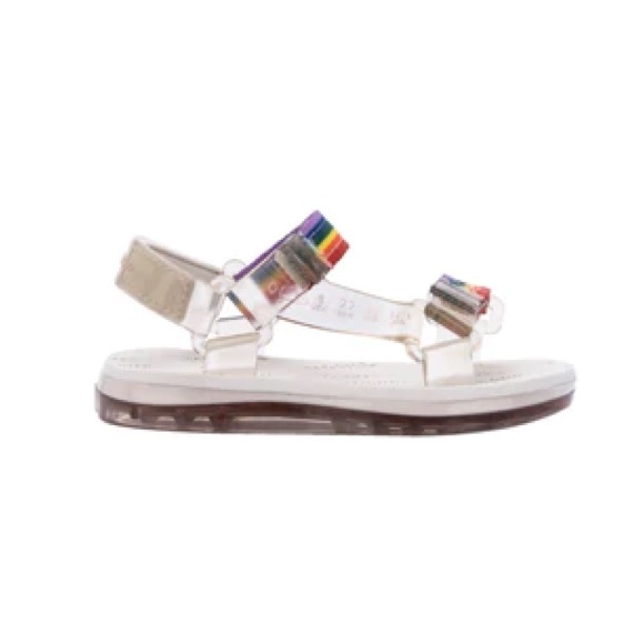 Mini Melissa Papete + Rider Beige / Rainbow - Picture 4 of 6